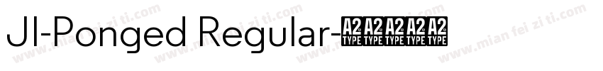 JI-Ponged Regular字体转换